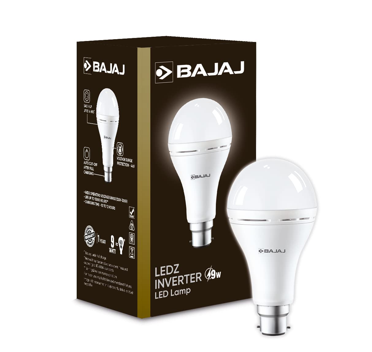 Bajaj LED 9W Emergency Bulb 