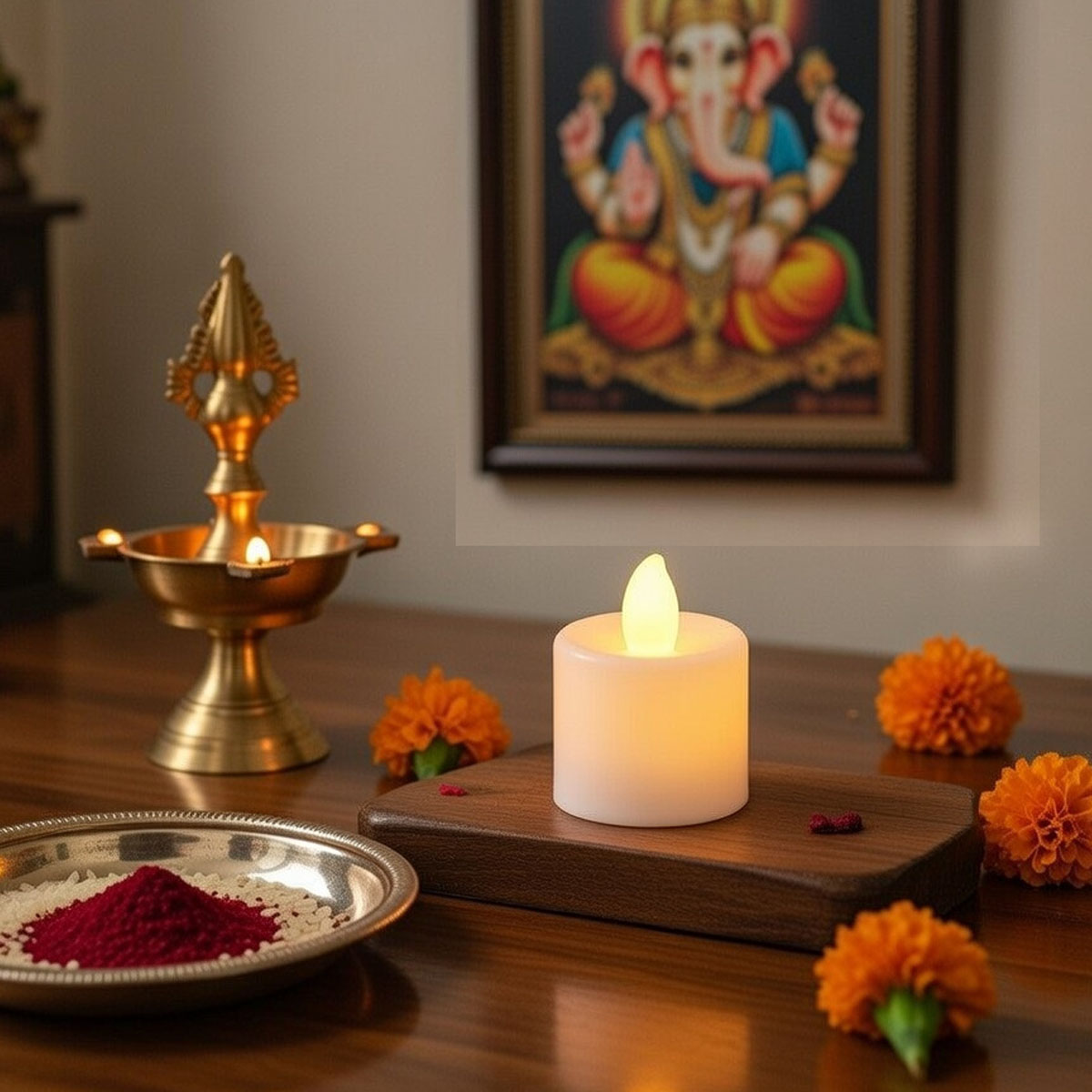 LED Flameless Candle. 10-piece - Image 2